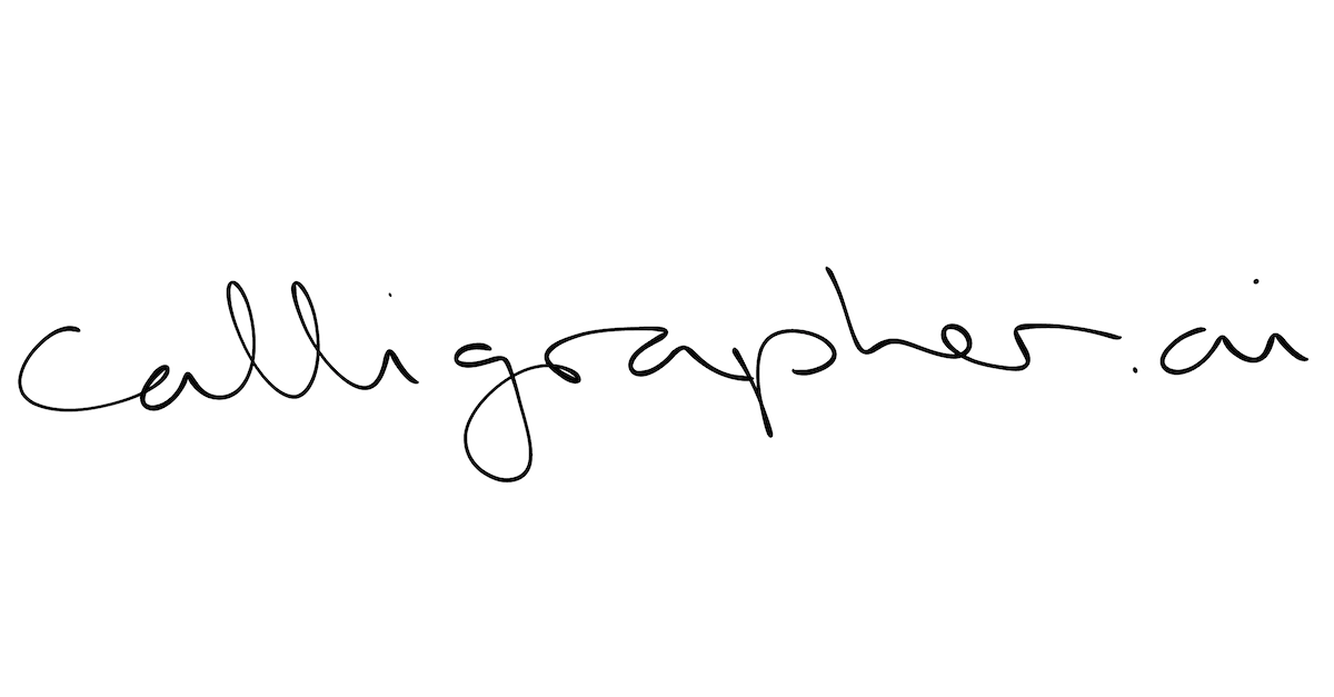 Calligrapher.ai: Realistic computer-generated handwriting